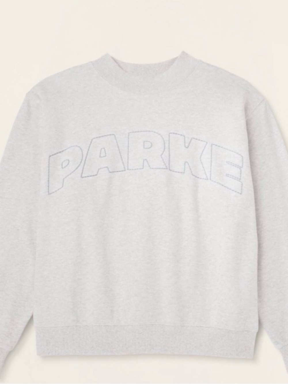 Parke Crewneck Sweatshirt in Light Gray